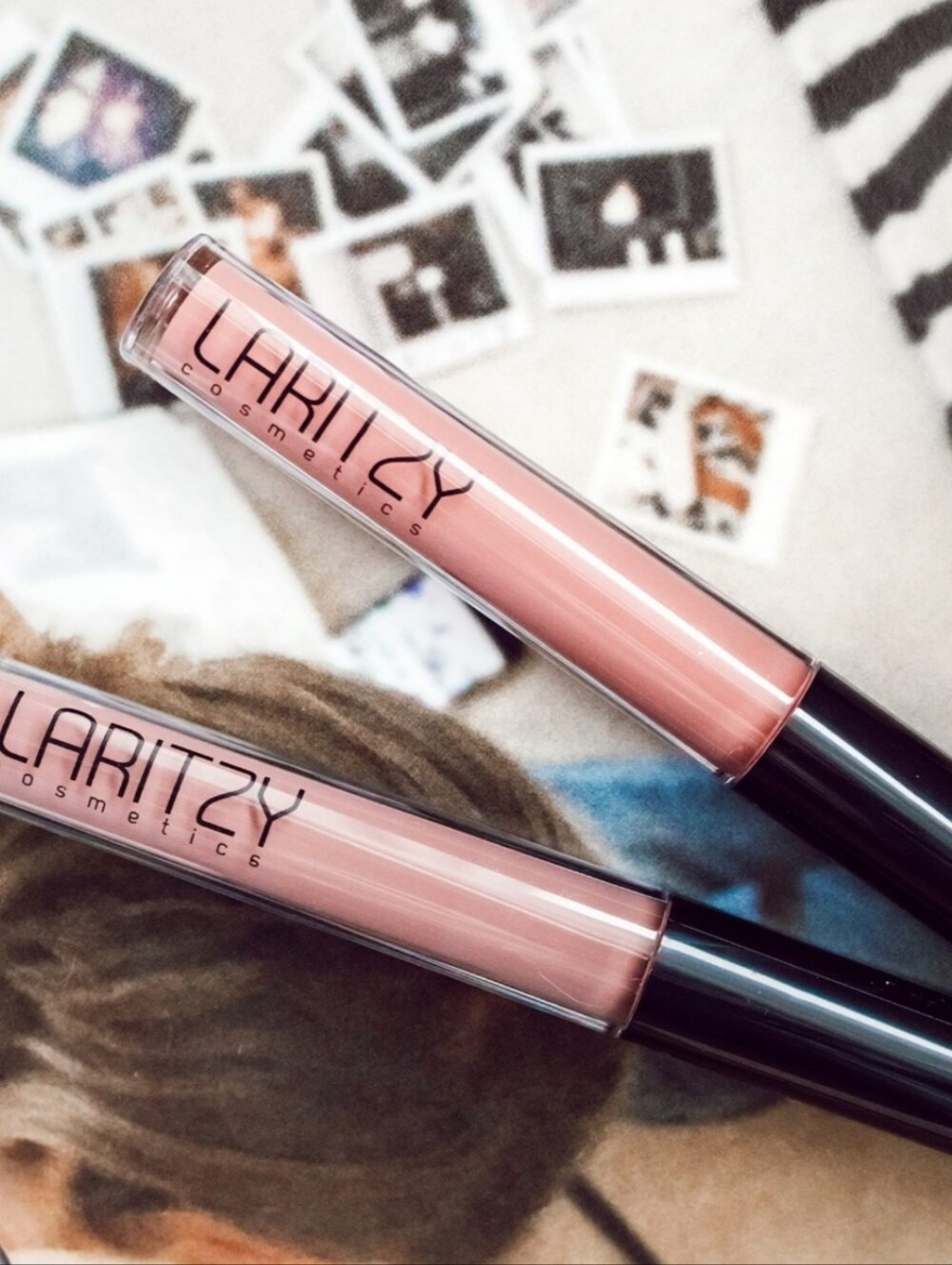 Laritzy Gloss Rose Blush Nude New In Box Liquid Lipstick A2